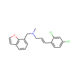 CN(C/C=C/c1ccc(Cl)cc1Cl)Cc1cccc2ccoc12 ZINC000653882105