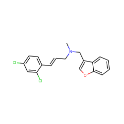 CN(C/C=C/c1ccc(Cl)cc1Cl)Cc1coc2ccccc12 ZINC001772615842