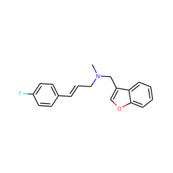 CN(C/C=C/c1ccc(F)cc1)Cc1coc2ccccc12 ZINC001772621867