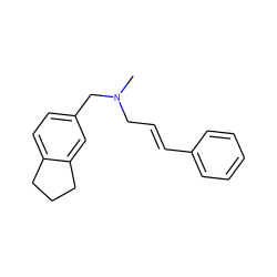 CN(C/C=C/c1ccccc1)Cc1ccc2c(c1)CCC2 ZINC000653823785