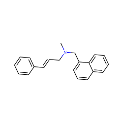 CN(C/C=C/c1ccccc1)Cc1cccc2ccccc12 ZINC000001530977