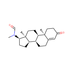 CN(C=O)[C@@H]1CC[C@@H]2[C@@H]3CCC4=CC(=O)CC[C@]4(C)[C@@H]3CC[C@@]21C ZINC000027440789