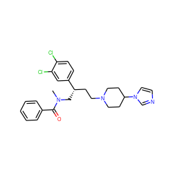 CN(C[C@@H](CCN1CCC(n2ccnc2)CC1)c1ccc(Cl)c(Cl)c1)C(=O)c1ccccc1 ZINC000013534623