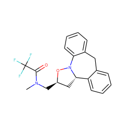 CN(C[C@@H]1C[C@H]2c3ccccc3Cc3ccccc3N2O1)C(=O)C(F)(F)F ZINC000013436879