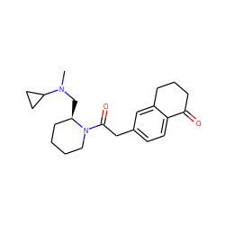 CN(C[C@@H]1CCCCN1C(=O)Cc1ccc2c(c1)CCCC2=O)C1CC1 ZINC000013738802