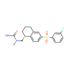 CN(C[C@@H]1CCCc2cc(S(=O)(=O)c3cccc(F)c3)ccc21)C(N)=O ZINC000049048196