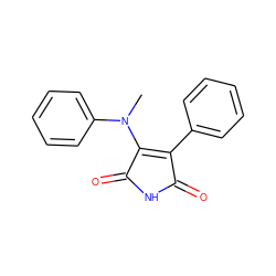 CN(C1=C(c2ccccc2)C(=O)NC1=O)c1ccccc1 ZINC000014946036