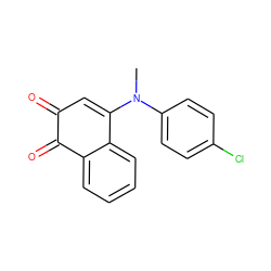 CN(C1=CC(=O)C(=O)c2ccccc21)c1ccc(Cl)cc1 ZINC001772625548