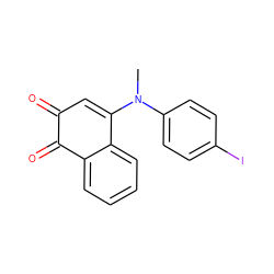 CN(C1=CC(=O)C(=O)c2ccccc21)c1ccc(I)cc1 ZINC001772579866