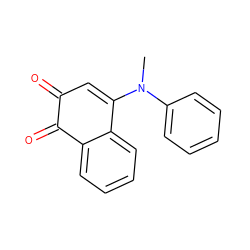 CN(C1=CC(=O)C(=O)c2ccccc21)c1ccccc1 ZINC000001707053