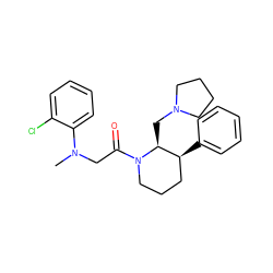 CN(CC(=O)N1CCC[C@H](c2ccccc2)[C@@H]1CN1CCCC1)c1ccccc1Cl ZINC000029042414