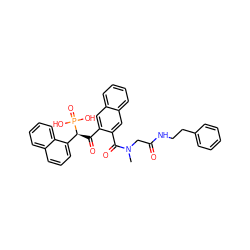 CN(CC(=O)NCCc1ccccc1)C(=O)c1cc2ccccc2cc1C(=O)[C@@H](c1cccc2ccccc12)P(=O)(O)O ZINC000027874211