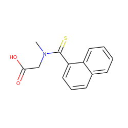 CN(CC(=O)O)C(=S)c1cccc2ccccc12 ZINC000027878305