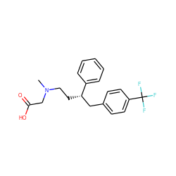 CN(CC[C@@H](Cc1ccc(C(F)(F)F)cc1)c1ccccc1)CC(=O)O ZINC000026168955