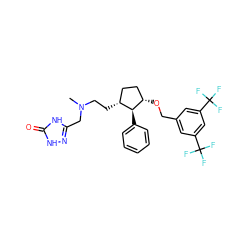 CN(CC[C@@H]1CC[C@H](OCc2cc(C(F)(F)F)cc(C(F)(F)F)c2)[C@H]1c1ccccc1)Cc1n[nH]c(=O)[nH]1 ZINC000036324321