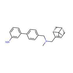 CN(CC1=CC[C@H]2C[C@@H]1C2(C)C)Cc1ccc(-c2cccc(N)c2)cc1 ZINC000095563857