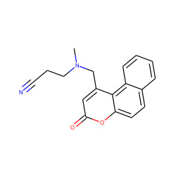 CN(CCC#N)Cc1cc(=O)oc2ccc3ccccc3c12 ZINC000020440004