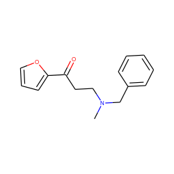 CN(CCC(=O)c1ccco1)Cc1ccccc1 ZINC000045358125