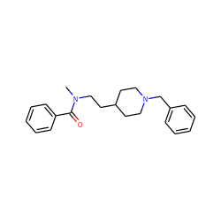 CN(CCC1CCN(Cc2ccccc2)CC1)C(=O)c1ccccc1 ZINC000003814222