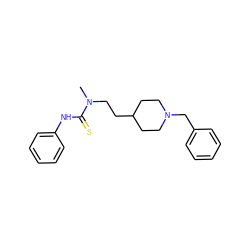 CN(CCC1CCN(Cc2ccccc2)CC1)C(=S)Nc1ccccc1 ZINC000013734768