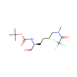 CN(CCCC[C@@H](C=O)NC(=O)OC(C)(C)C)C(=O)C(F)(F)F ZINC000013588608