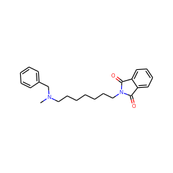 CN(CCCCCCCN1C(=O)c2ccccc2C1=O)Cc1ccccc1 ZINC000299853664