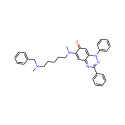 CN(CCCCCN(C)c1cc2nc(-c3ccccc3)nn(-c3ccccc3)c-2cc1=O)Cc1ccccc1 ZINC000095576063