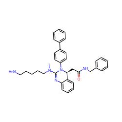 CN(CCCCCN)C1=Nc2ccccc2[C@H](CC(=O)NCc2ccccc2)N1c1ccc(-c2ccccc2)cc1 ZINC000139067986