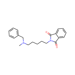 CN(CCCCCN1C(=O)c2ccccc2C1=O)Cc1ccccc1 ZINC000299853875