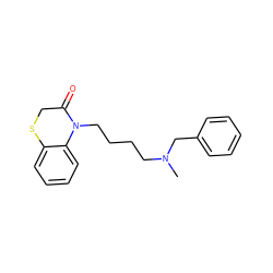 CN(CCCCN1C(=O)CSc2ccccc21)Cc1ccccc1 ZINC001772601865