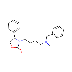 CN(CCCCN1C(=O)OC[C@@H]1c1ccccc1)Cc1ccccc1 ZINC001772599531