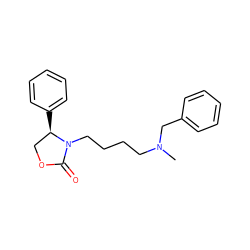 CN(CCCCN1C(=O)OC[C@H]1c1ccccc1)Cc1ccccc1 ZINC001772606015