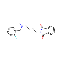 CN(CCCCN1C(=O)c2ccccc2C1=O)Cc1ccccc1F ZINC000052922577