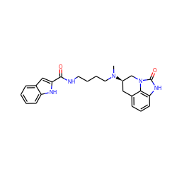 CN(CCCCNC(=O)c1cc2ccccc2[nH]1)[C@@H]1Cc2cccc3[nH]c(=O)n(c23)C1 ZINC000653849320