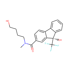 CN(CCCCO)C(=O)c1ccc2c(c1)[C@](O)(C(F)(F)F)c1ccccc1-2 ZINC000143494640