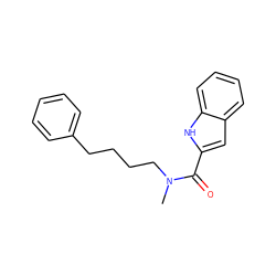 CN(CCCCc1ccccc1)C(=O)c1cc2ccccc2[nH]1 ZINC000040393497