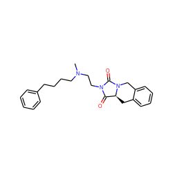 CN(CCCCc1ccccc1)CCN1C(=O)[C@@H]2Cc3ccccc3CN2C1=O ZINC000028526288