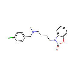 CN(CCCCn1c(=O)oc2ccccc21)Cc1ccc(Cl)cc1 ZINC000043060542