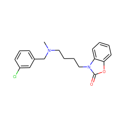 CN(CCCCn1c(=O)oc2ccccc21)Cc1cccc(Cl)c1 ZINC000042921056