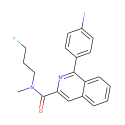 CN(CCCF)C(=O)c1cc2ccccc2c(-c2ccc(I)cc2)n1 ZINC000045483894