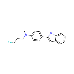 CN(CCCF)c1ccc(-c2cc3ccccc3[nH]2)cc1 ZINC000096908585