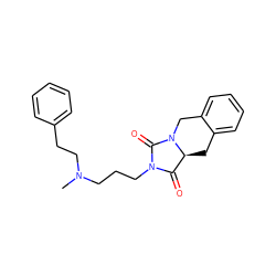 CN(CCCN1C(=O)[C@@H]2Cc3ccccc3CN2C1=O)CCc1ccccc1 ZINC000028525963