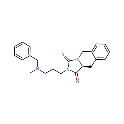 CN(CCCN1C(=O)[C@@H]2Cc3ccccc3CN2C1=O)Cc1ccccc1 ZINC000028525962