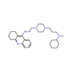 CN(CCCN1CCN(CCNc2c3c(nc4ccccc24)CCCC3)CC1)C1CCCCC1 ZINC000084669913