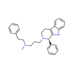 CN(CCCN1CCc2c([nH]c3ccccc23)[C@H]1c1ccccc1)CCc1ccccc1 ZINC000299825053