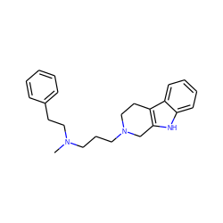 CN(CCCN1CCc2c([nH]c3ccccc23)C1)CCc1ccccc1 ZINC000299826061