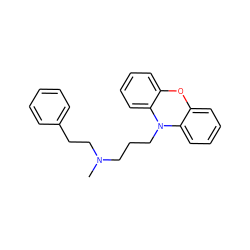 CN(CCCN1c2ccccc2Oc2ccccc21)CCc1ccccc1 ZINC000299826180