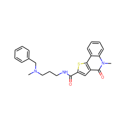 CN(CCCNC(=O)c1cc2c(=O)n(C)c3ccccc3c2s1)Cc1ccccc1 ZINC000005022396