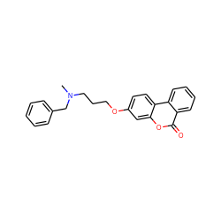 CN(CCCOc1ccc2c(c1)oc(=O)c1ccccc12)Cc1ccccc1 ZINC000221962281