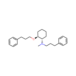 CN(CCCc1ccccc1)[C@H]1CCCC[C@@H]1OCCCc1ccccc1 ZINC000096922018